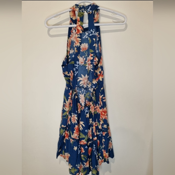 Jaase tropical backless high neck dress size S - Picture 2 of 4